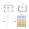 Plastic Cosmetic Jar*24, Transparent & Visible Sample Container Jar, Transparent