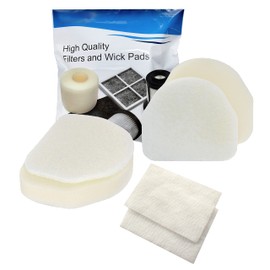 HQRP 4-Pack Foam & Felt Filter Kit Compatible with Shark Navigator NV100, NV100 26, NV105, NV106, UV300, UV300 26 Upright Vacuum Cleaner