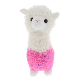 DolliBu Sparkle Pink Llama Stuffed Animal Plush Toy, Kids & Adults Huggable Cuddle Llama Gifts, Cute Stuffed Animals for Girls and Boys -11.5 Inches