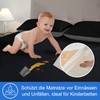 Mattress Protector 90 x 200 cm Waterproof Black Incontinence Pad