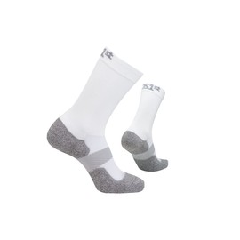 OS1st The Pickelball Sock 360 degree blister protection, comfortable, lightweight and moisture-wicking (X-Large, White Crew)