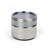 RSVP International Endurance Collection Small Stackable Metal Tins with Clear