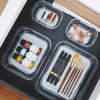 madesmart - 90666 madesmart Clear Soft Grip 8x3 Bin Organizer,