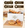 Candco 3 in 1 Bread Box with Bamboo Bread Slicer,