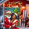 Nuxovilar Christmas Garden Flag - African American with Black Mrs.
