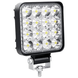 Willpower 1 x 3.3 Inch 48 W LED Work Light Bar Mini LED Headlight 12 V 24 V Spot Waterproof IP67 for Off-Road Car Tractor Boat 4 x 4 Additional Headlight Reversing Light Bar
