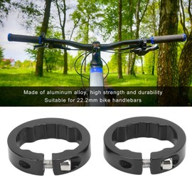 2Pcs Bicycle Grips,Bike Grips Clamps Ring End Lock Rings,Aluminum Alloy Beautiful Practical Bike Grip Lock On Clamps ,for MTB Road Bike (black), Bicycle Grips Bike Grips Clamping Rings Bike Handl
