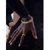 BaubleBar Eve Cuff Bracelet - Clear/Gold