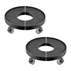 440lbs Weight Capacity Trash Can Dolly 4 Lockable Wheels 2