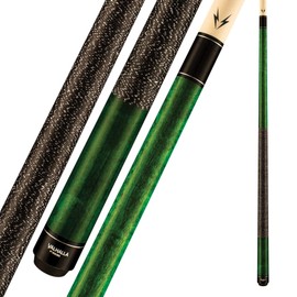 Viking Valhalla 100 Series with Irish Linen Wrap 2 Piece 58” Pool Cue Stick VA115 (18oz, Green)