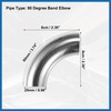 A ABSOPRO 4Pcs OD 1Inch 90 Degree Stainless Steel Bend