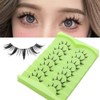 7 Pairs Cartoon Eyelashes and Clear Bands, Japanese Anime Cosplay