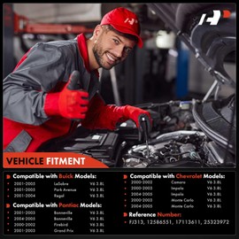 A-Premium - Juego de 6 inyectores de combustible compatibles con Impala, Camaro, Monte Carlo y Buick Regal, LeSabre, Park Avenue y Pontiac Bonneville, Firebird, Grand Prix, 3.8L, Reemplazo#