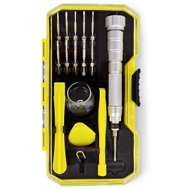 Segomo Tools 17 Piece Precision Screwdriver Set - Eyeglass Repair Kit - Watch Screwdriver Set - Jewelers Screwdriver Set - Computer Screwdriver Kit - Electronic Screwdriver Set - JWSD1