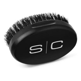 Stylecraft Cepillo Profesional Barbero De Madera Militar Ovalado Sc Color Negro