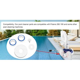 IKSI Pool Cleaner Small Idler Wheel C16 Assembly with Ball Bearing C60, Wheel Screw C55 and Wheel Washer C64 fits Polaris 280 180 Pool Cleaner Roller