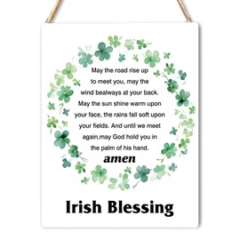 Irish Blessing Wall Decor, Irish Blessing Sign, St Patricks Day Door Decorations, St Patricks Day Hanging Decorations, St Patricks Day Home Decor, St Patricks Day Bulletin Board Decorations, 8x10 In