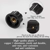 5Pcs Potentiometer Knobs 6mm, Knurled Control Knob With Digital Dial
