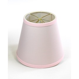 5x8x7 Empire Linen Edison Clip On Lampshade Pale Dogwood Pink - Perfect for small table lamps, desk lamps, and accent lights -Small, Pale Dogwood Pink