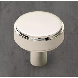 Restoration Hardware BRAND NEW Restoration Hardware OUTLET Lambeth Smooth Polished Nickel 1.5" Knob