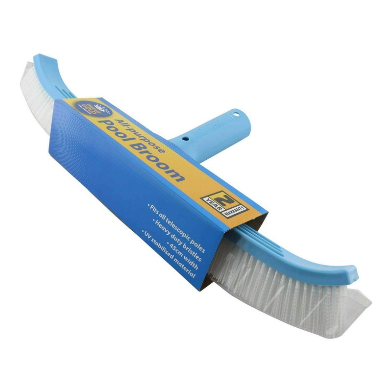 Pool Brush Aussie Gold 45cm Curved Pool Wall Brush Broom
