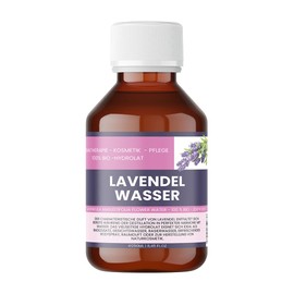 Organic Lavender Water 250 ml - 100% Pure Lavender Hydrolate for Skin, Hair & Aromatherapy - Lavendula angustifolia Flower Water - Certified - Natural - Nakobe