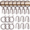 30 Pieces Metal Drapery Curtain Rings Curtain Hanging Rings and