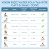 Veken Innovation Award Winner 95oz/2.8L Pet Fountain, Automatic Cat Water
