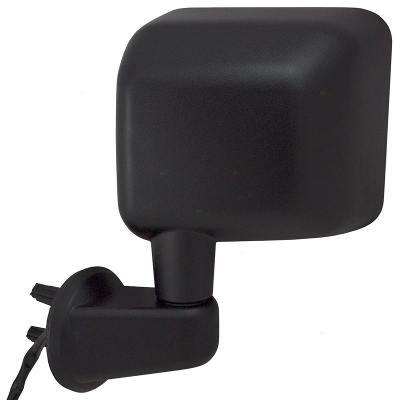 Brock Replacement Driver Side Power Mirror Textured Black Foldaway with