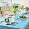 Bouiexye Pack of 4 Disposable Tablecloths, 137 x 274 cm,