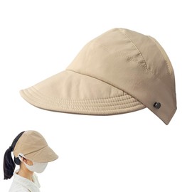 Ruayia Visor Cap Women's Portable Sweat Absorbable Sun Hat Visor Hat Sports Cap Visor for Tennis Running Golf Hiking, Visors khaki