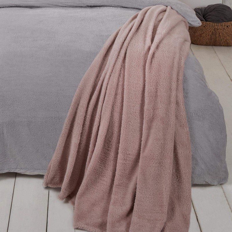 Brentfords Teddy Fleece Blanket Large Throw Over Bed Plush Super