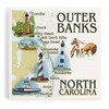 Outer Banks, North Carolina, Nautical Chart (Absorbent Ceramic Coaster, Single,