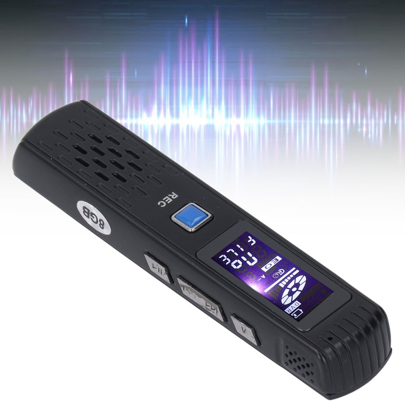 Digital Voice Recorder Noise Reduction 8GB MP3 Player 220mAh 3.5mm
