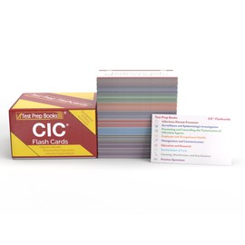 CIC Exam Prep Study Cards: Review and Practice Test Questions for the CBIC Certified Infection Control Examination [Full Color Cards]