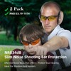 Calovebby 2Pack Shooting Hearing Protection Earmuffs, NRR 34dB Maximum Ear