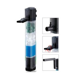 High-Performance Internal Aquarium Filter 400GPH for 10-200 Gallon Fish Tanks and Ponds, Submersible Water Pump with Wave-Maker Function for Saltwater & Freshwater Systems