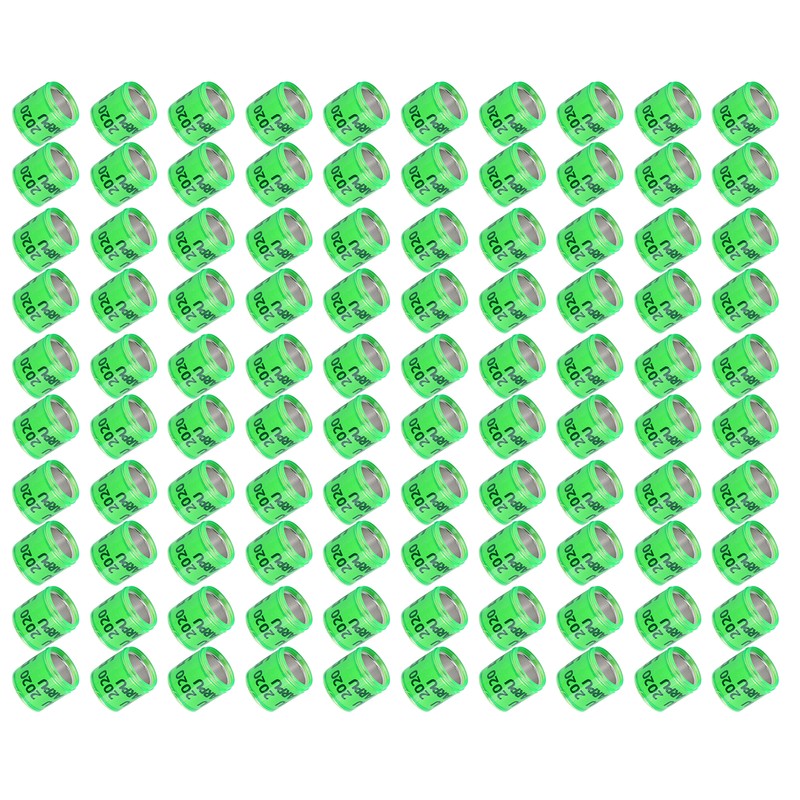 100Pcs Pigeons Leg Ring Bird Foot Ring Aluminium Alloy Identify
