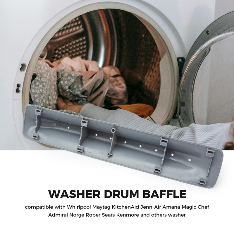 W10597205 Drum Baffle for Whirlpool Washer Replacement PD00030786, WPW10597205, 4448731,