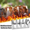 Kebab Rack Stainless Steel Shish Kebab Skewers Rack Universal Barbecue