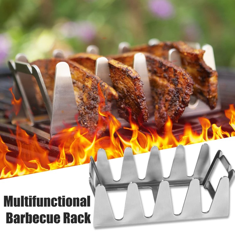 Kebab Rack Stainless Steel Shish Kebab Skewers Rack Universal Barbecue