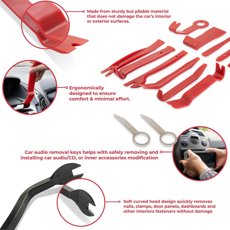 GADLANE Car Trim Removal Tool Kit - 14 Piece Car