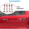 AUCERAMIC Chrome Mirror Cover Caps + Door Handle Covers Without