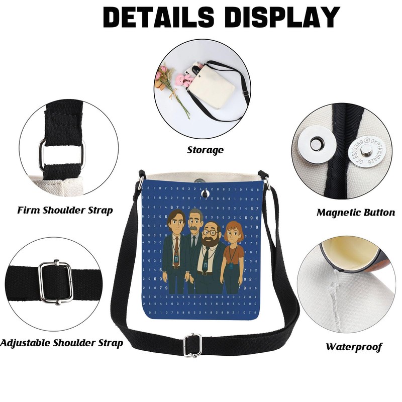 MYSOMY Lumon Industries Crossbody Bag Macrodata Refinement Gift Scary Numbers