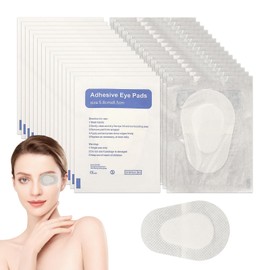 50 PCS Eye Patches for Men, Adhesive Eyepatch for Adults for Women, Disposable Kids Eye Bandages Individually Wrapped, White Eyepatch for Adults for Right Left, 2.28 * 3.43in