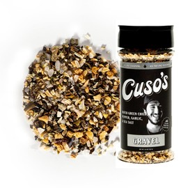 Cuso Cuts Gravel BBQ Rub - All-Purpose Rub - Spices for Steaks, Meat, & Veggies - Perfect for Burgers, Chicken, Pork, Beef, Ribs, and Pork Chops - Steak Seasoning for Grilling - 1 Count