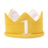 1st Birthday Hat - Yellow Hat Kids, Cute Yellow Crown,