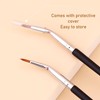 5pcs Bent Brush, Ultra Fine Angled Makeup Brushes with Soft