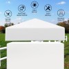 Rectoo (10 Pack) 5X5 Vinyl Fence Post Caps, White PVC,