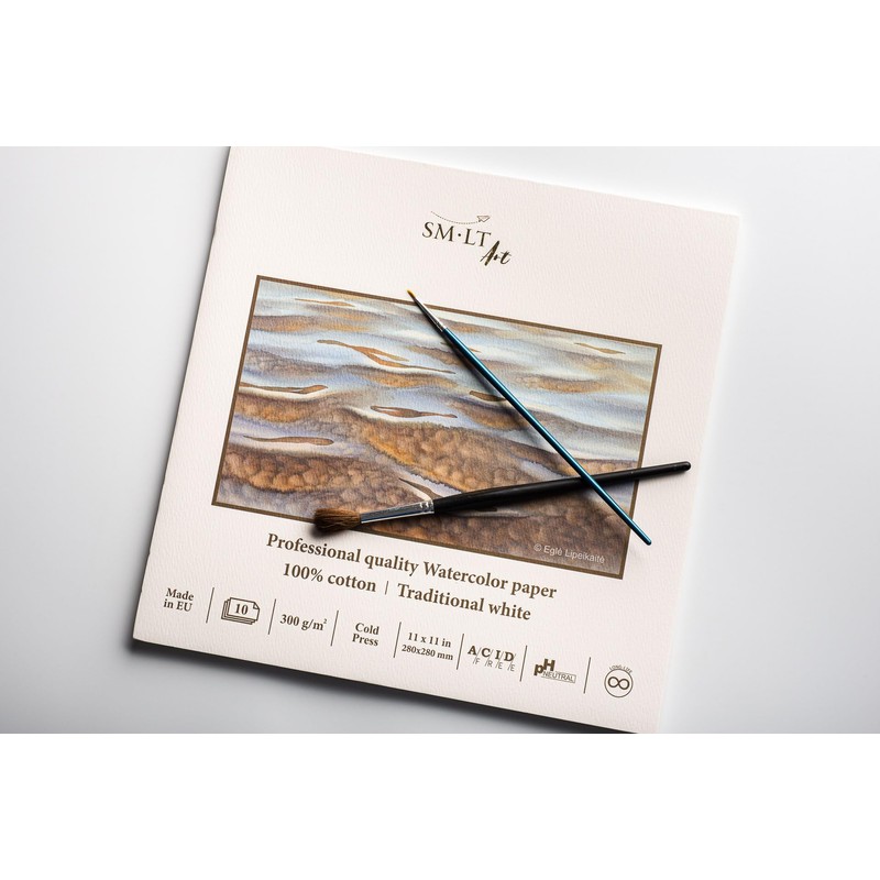 SM•LT Professional PRO Series Premium Watercolor Paper Sketchbook 100% Cotton